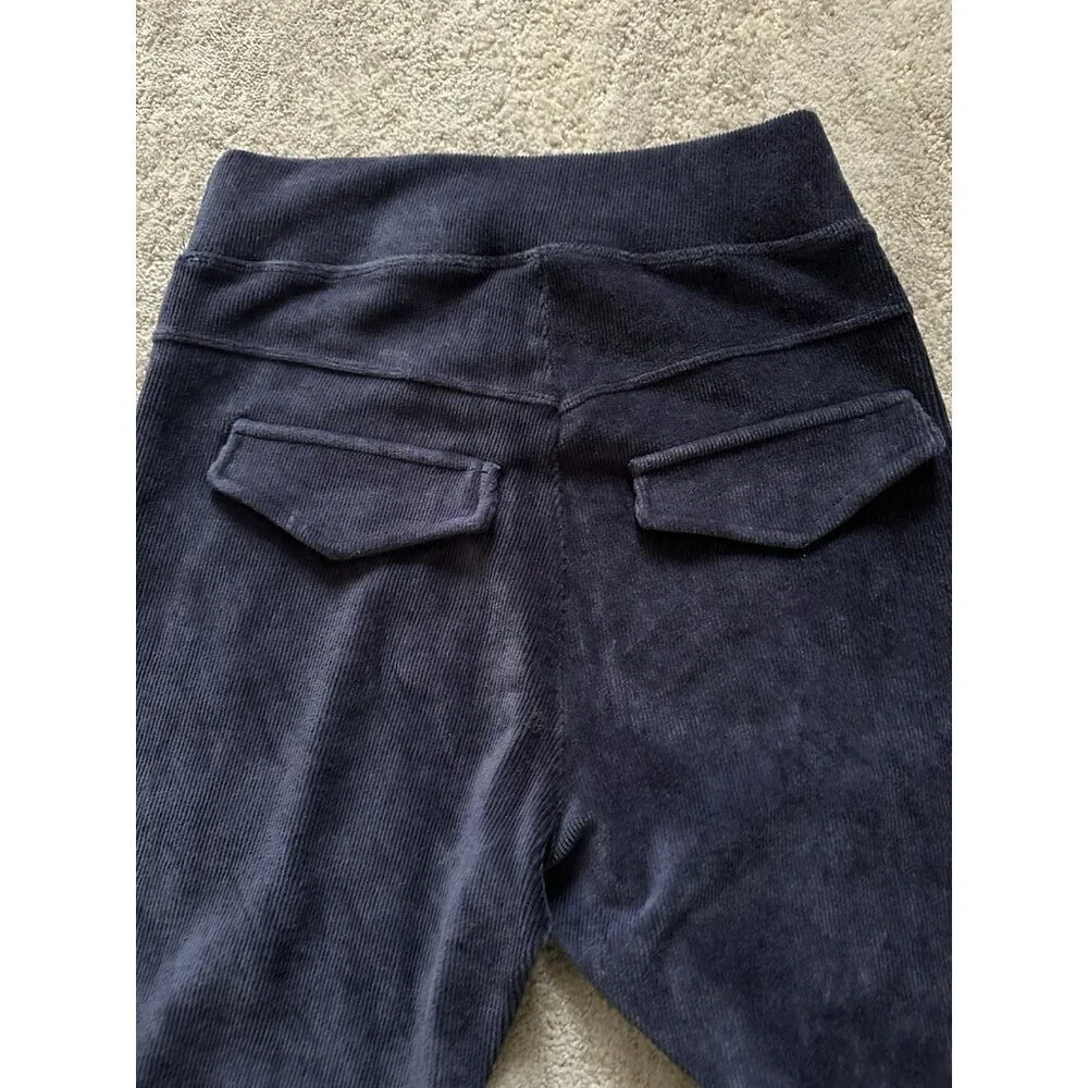 Offline By Aerie Women's Blue Size S/P Ribbed Velvet Bootcut Stretch‎  Leggings